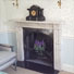 The fireplace in our four-poster room 5